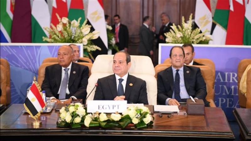 كلمة الرئيس عبد الفتاح السيسي أمام قمة القاهرة للسلام