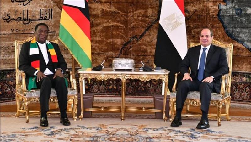 الرئيس السيسي ونظيره الزيمبابوي يؤكدان الحرص على دفع العلاقات الثنائية إلى آفاق أرحب