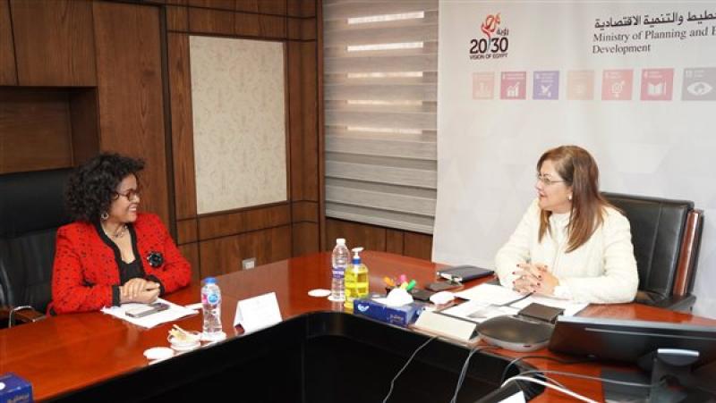 وزيرة التخطيط تبحث سبل تعزيز التعاون مع وكالة الاتحاد الأفريقي للتنمية «النيباد»