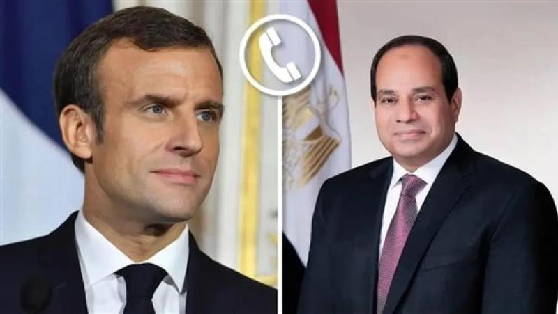 الرئيس السيسي ونظيره الفرنسي يؤكدان أهمية الوقف الفوري للتصعيد في قطاع غزة