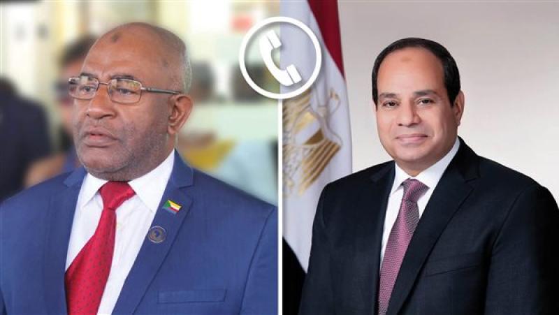 الرئيس السيسي يؤكد حرص مصر على تطوير مسيرة التعاون مع جزر القمر