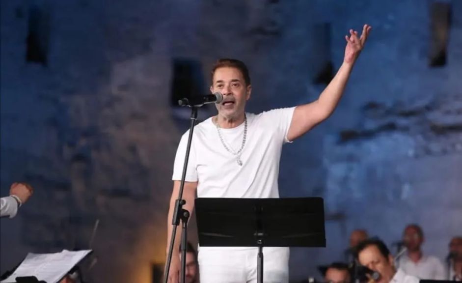مدحت صالح مع عمرو سليم وماريمبا نسمة عبد العزيز فى محكي القلعة 33