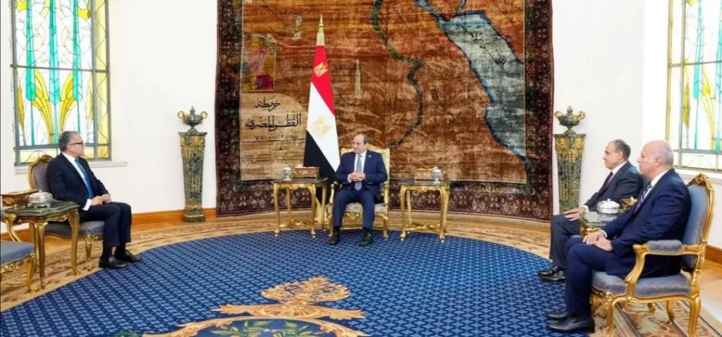 الرئيس عبدالفتاح السيسي يستقبل المدير العام لليونسكو