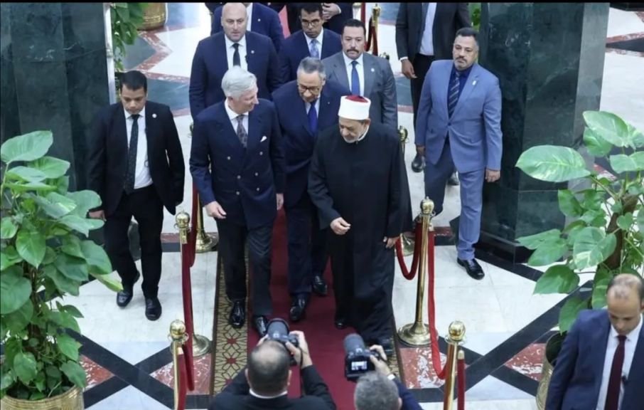 الإمام الأكبر يستقبل ملك بلجيكا في رحاب الأزهر ويناقشان سبل تعزيز حوار الأديان