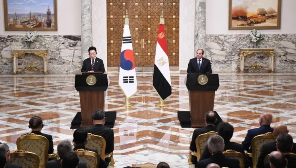 الرئيس السيسي يستقبل رئيس جمهورية كورياالجنوبية
