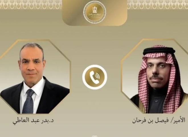 وزير الخارجية ونظيره السعودي يتابعان التطورات في قطاع غزة