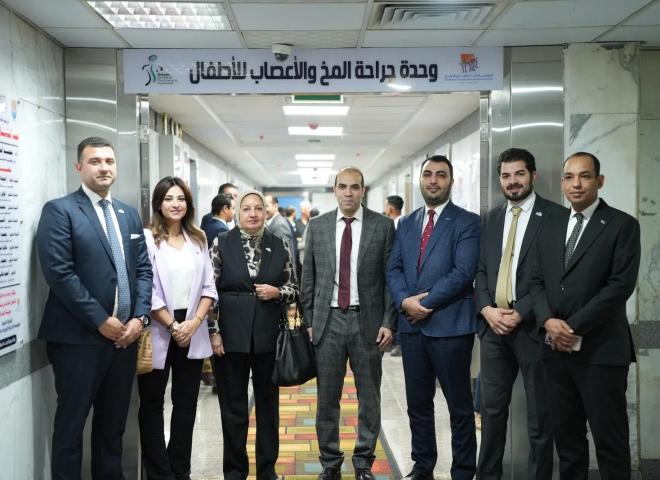 مؤسسة البنك التجاري الدولي تفتتح مركز جراحة المخ والأعصاب للأطفال بمستشفى جامعة أسوان