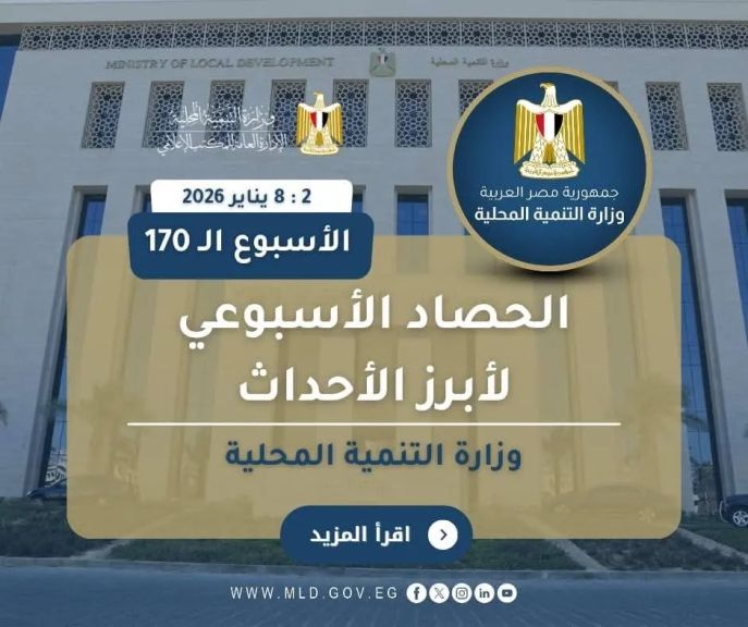 أبرز أنشطة وزارة التنمية المحلية خلال أسبوع