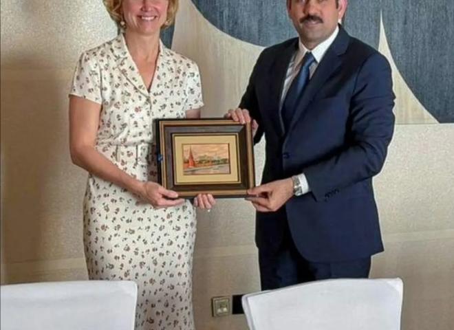 رئيس جهاز مستقبل مصر يلتقي وزيرة الزراعة الروسية ورئيس اتحاد مصدري الحبوب لبحث توريد القمح وزيادة الصادرات وإنشاء مركز لوجستي في مصر