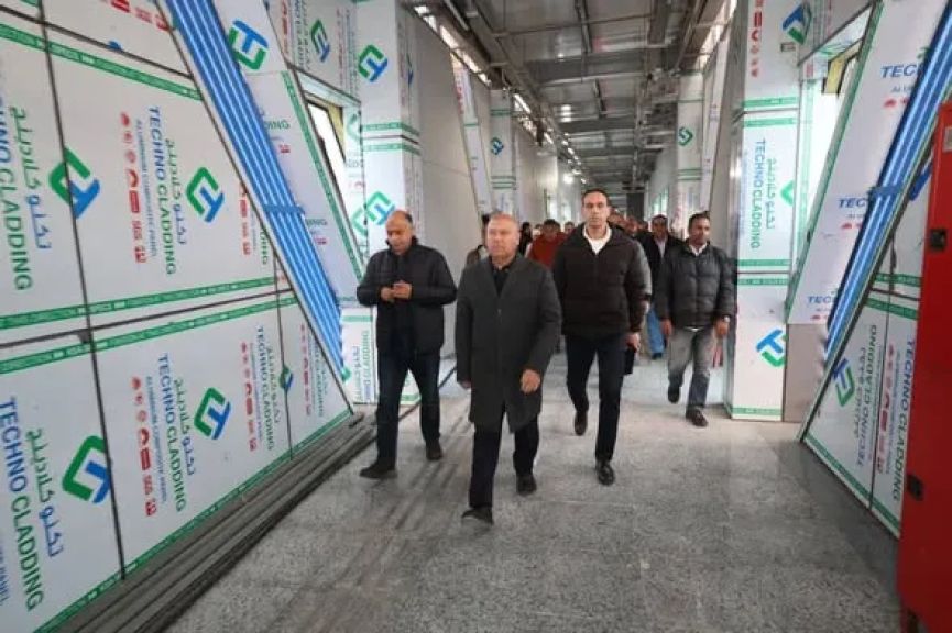 وزير النقل يتفقد التشطيبات النهائية للمرحلة الثانية من الأتوبيس الترددي