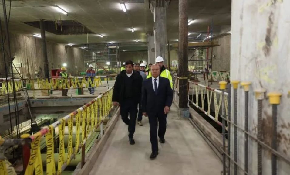 وزير النقل يتفقد محطة الملك الصالح بالخط الرابع للمترو