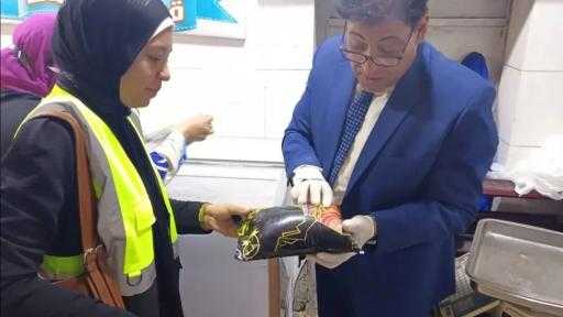 بيطري الأقصر: تحرير محضر بضبط 51كيلو لحوم متغيرة الخواص ومنتهي الصلاحية