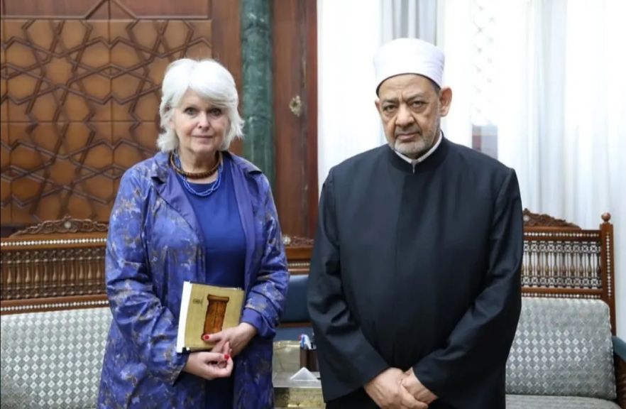 شيخ الأزهر يستقبل السفيرة الفرنسية المعنية بحقوق الإنسان