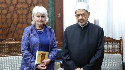 شيخ الأزهر يستقبل السفيرة الفرنسية المعنية بحقوق الإنسان